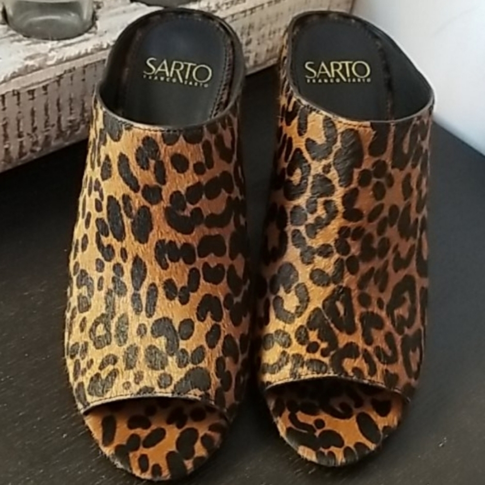 Franco Sarto Real Fur Mules